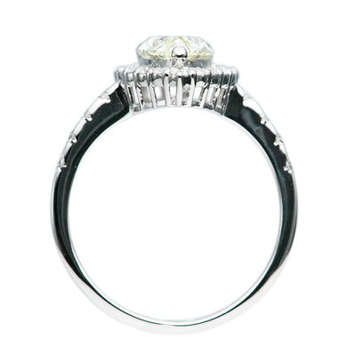 ペアシェイプカット ダイヤモンドリング（指輪） ｜ RD02955