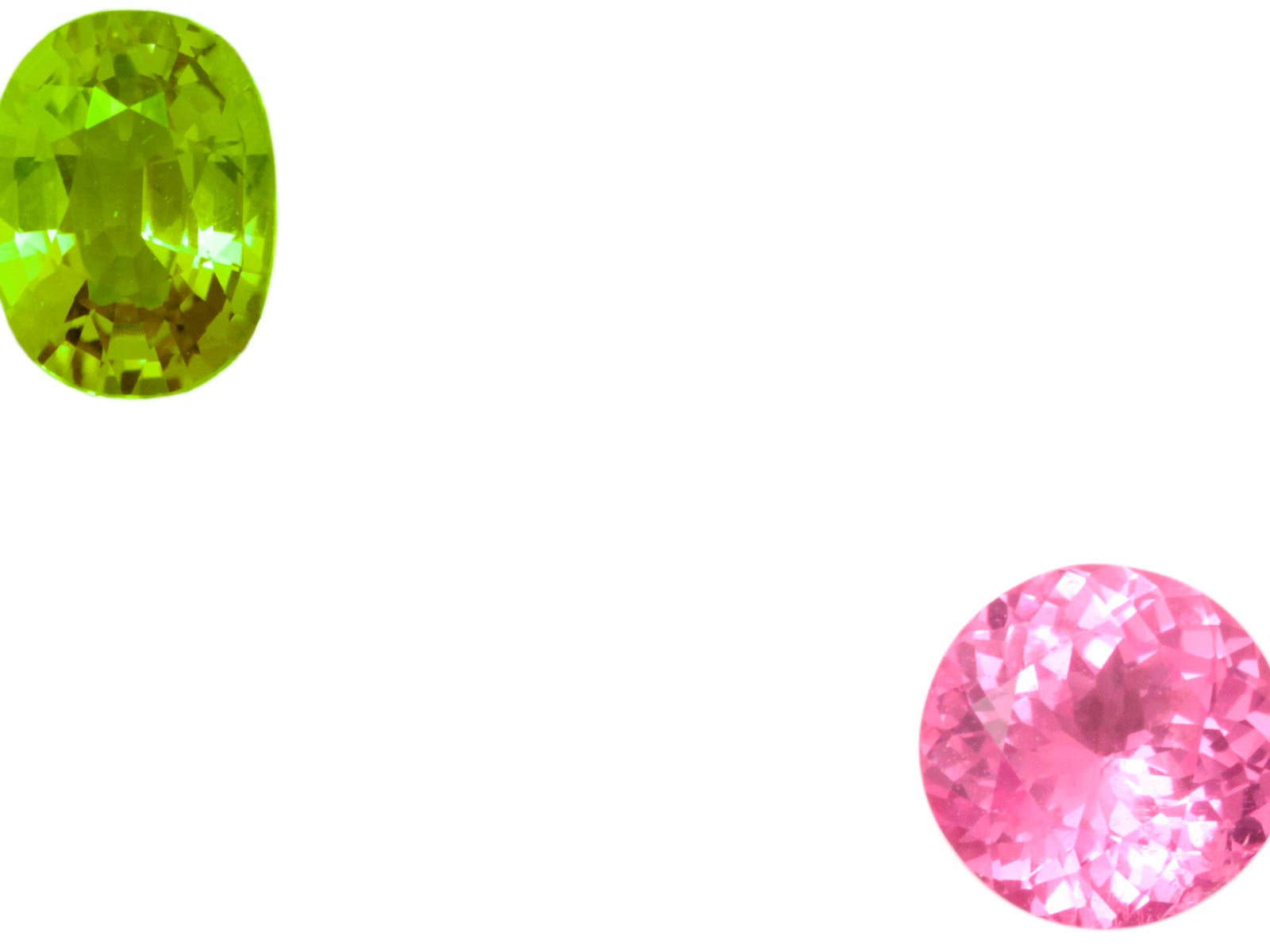 8月の誕生石（ペリドット＆スピネル）