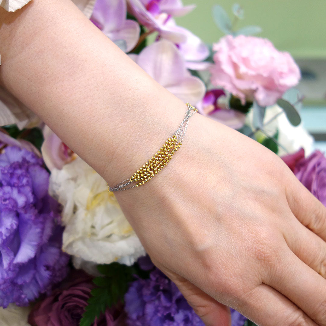 Yellow gold & white gold bracelet | BB01496