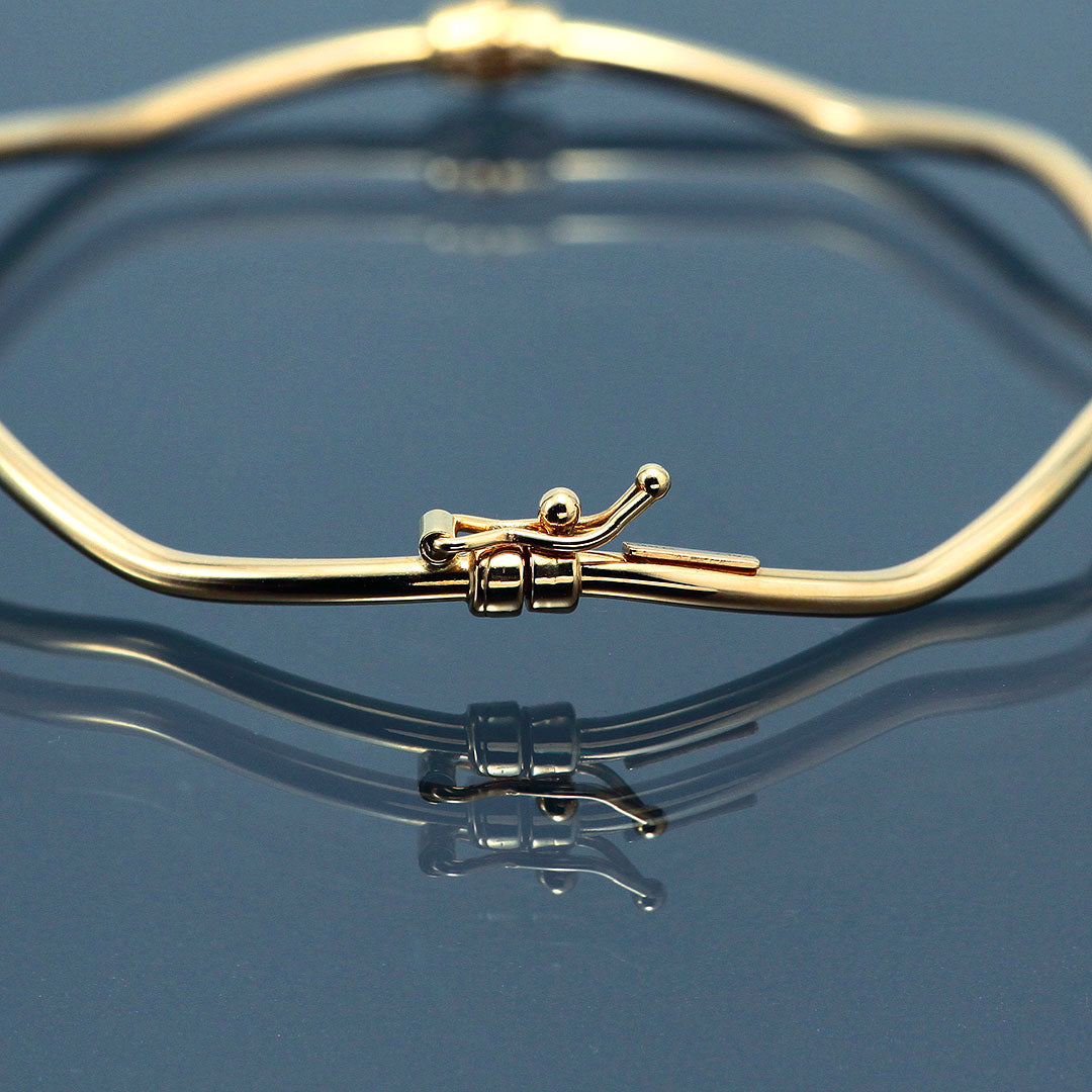 Yellow gold bangle | BB01515