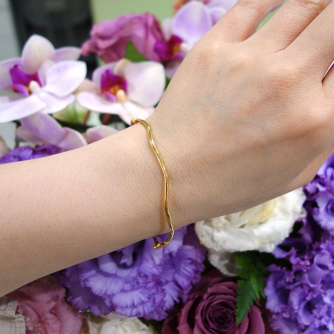 Yellow gold bangle | BB01515