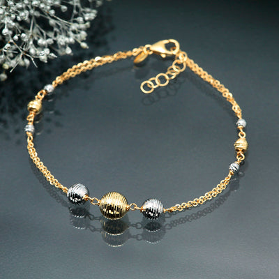 Yellow gold & white gold bracelet ｜ BB01528