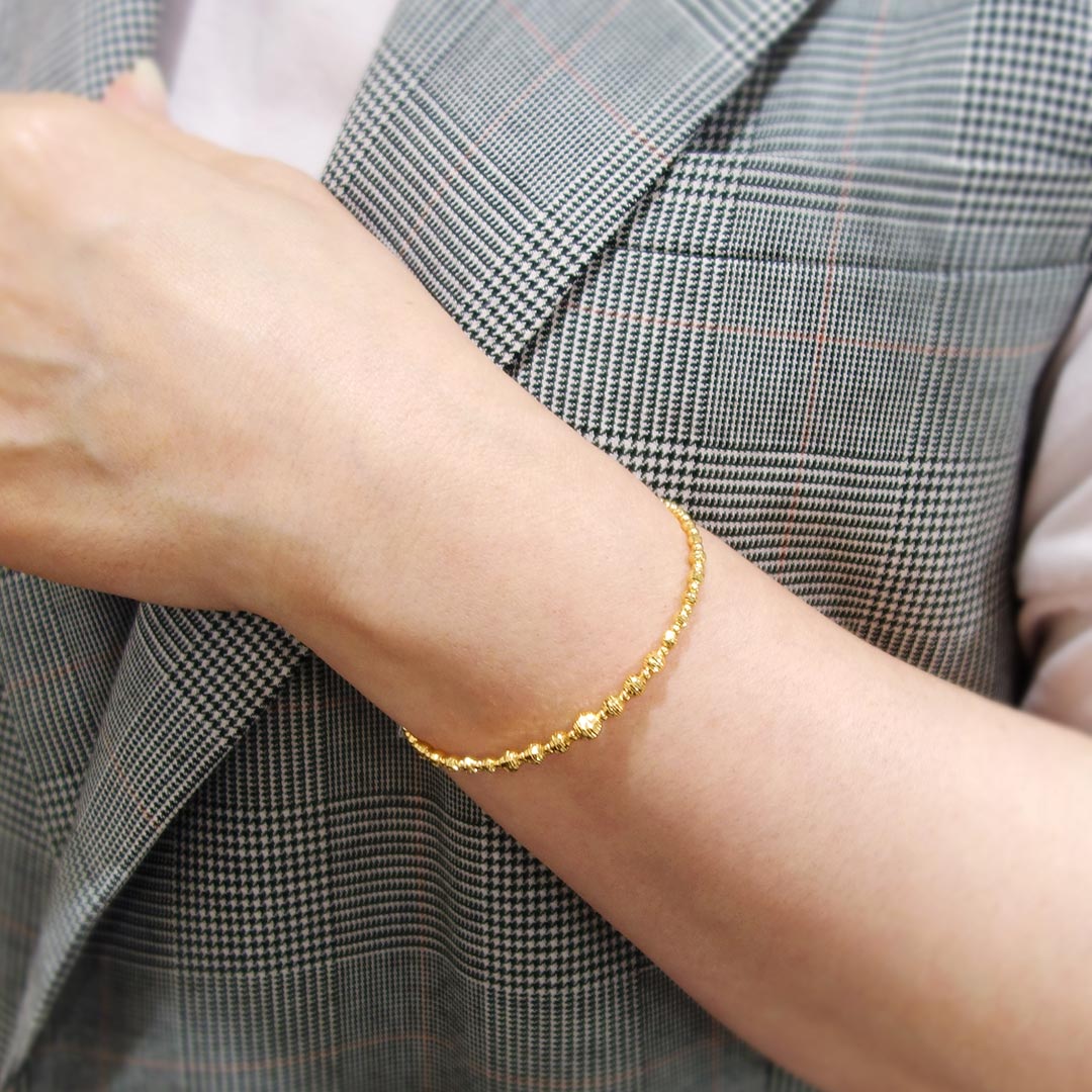 イエローゴールド バングル ｜ BB01545