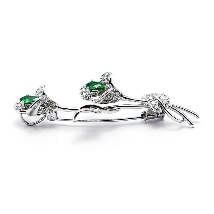 Green garnet brooch (also serves as pendant top) | BX01976