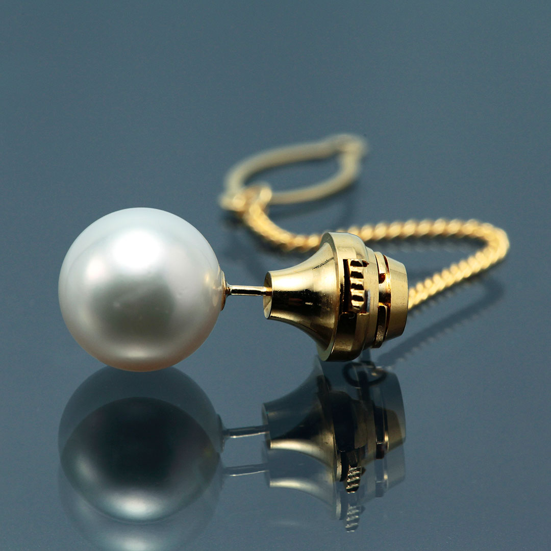 南洋白蝶真珠パール タックピンブローチ ｜ BX01978