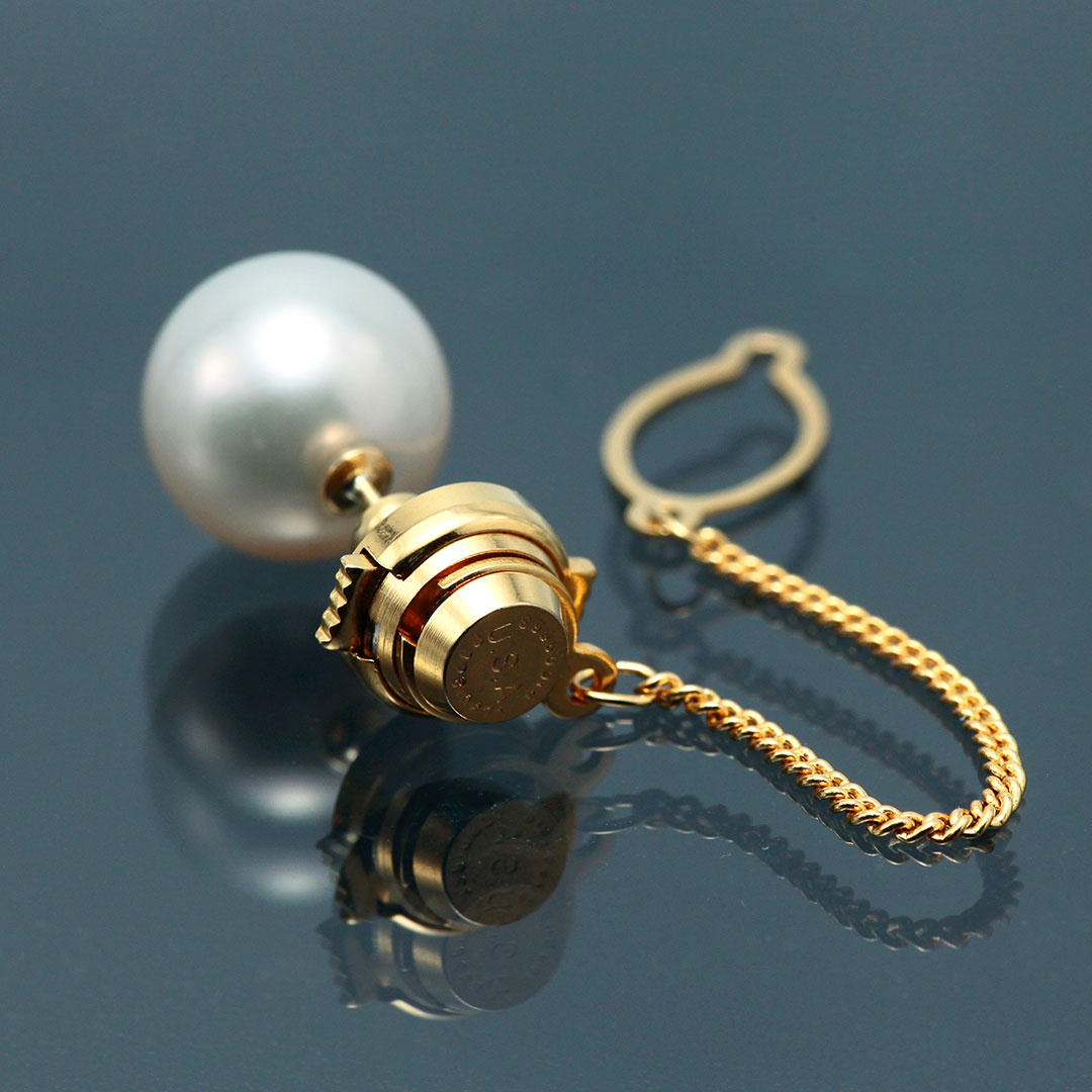 南洋白蝶真珠パール タックピンブローチ ｜ BX01978