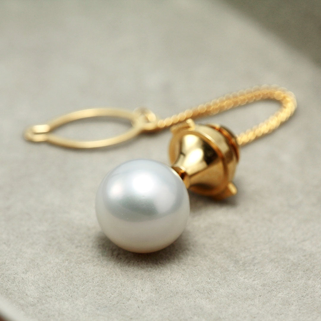 南洋白蝶真珠パール タックピンブローチ ｜ BX01978