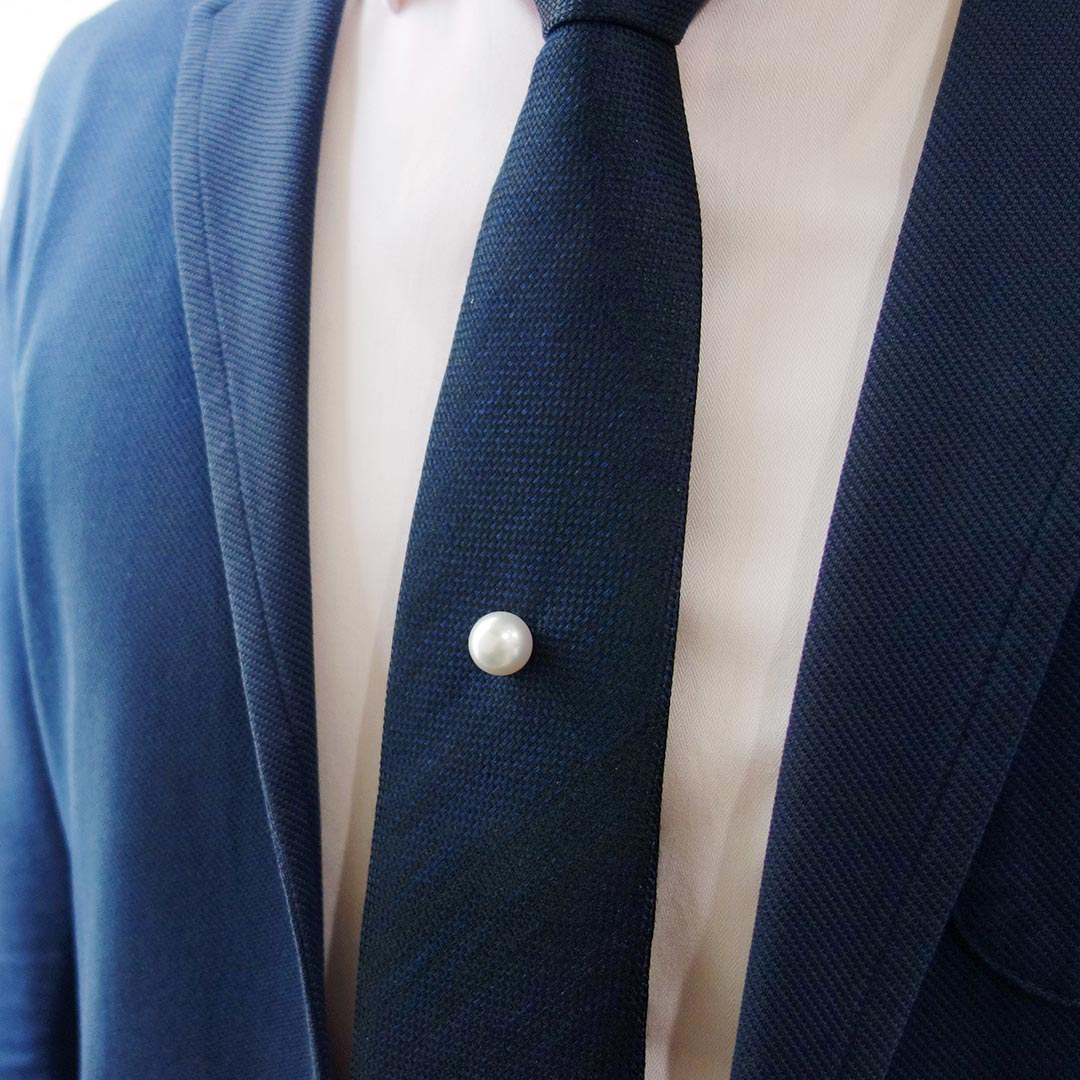 南洋白蝶真珠パール タックピンブローチ ｜ BX01978