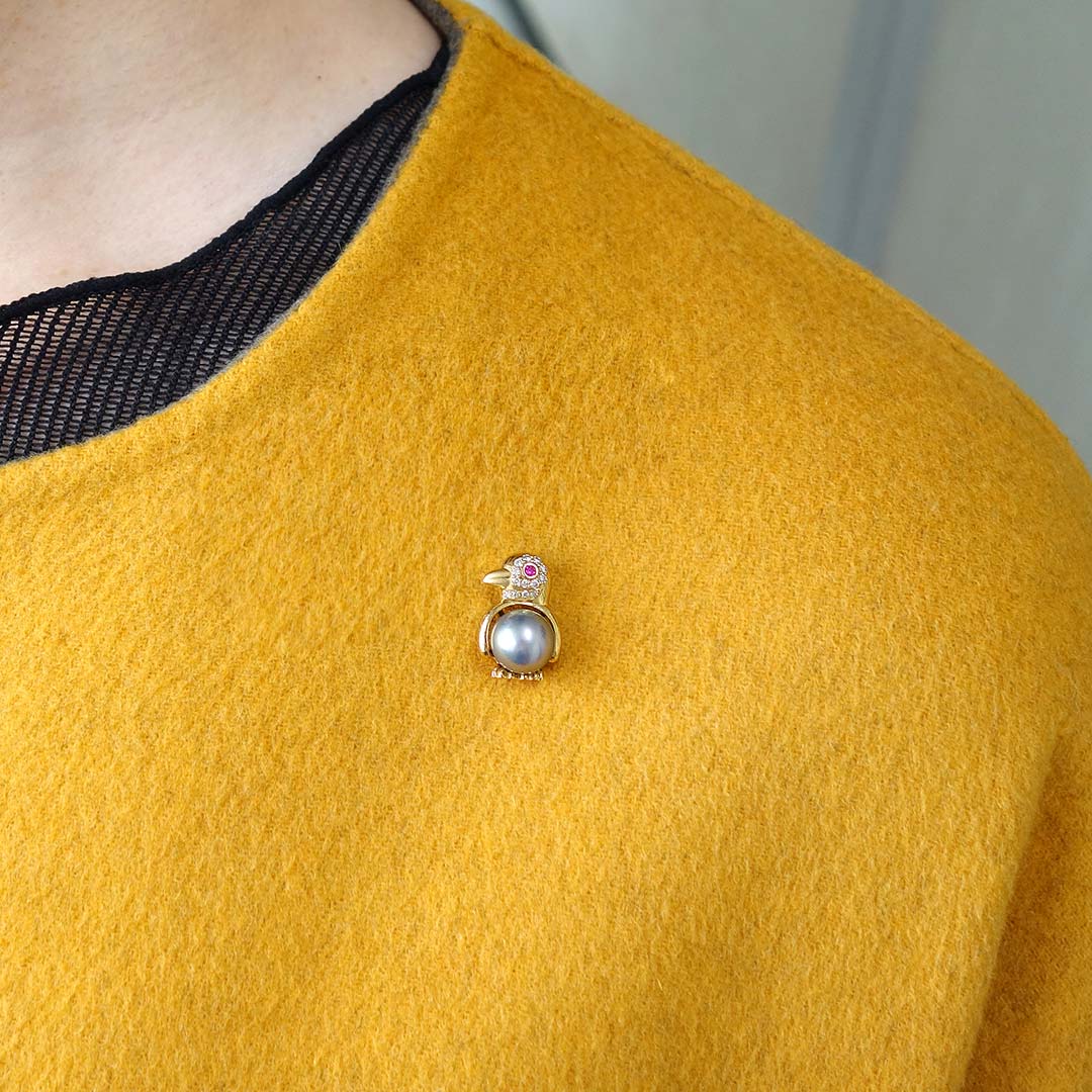 南洋黒蝶真珠パール タックピンブローチ ｜ BX01980 – 大阪心斎橋 宝寿