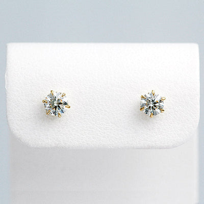 Diamond earrings ｜ EP03809<br>(0.209ct/F/SI1/Good, 0.224ct/F/SI1/Good)