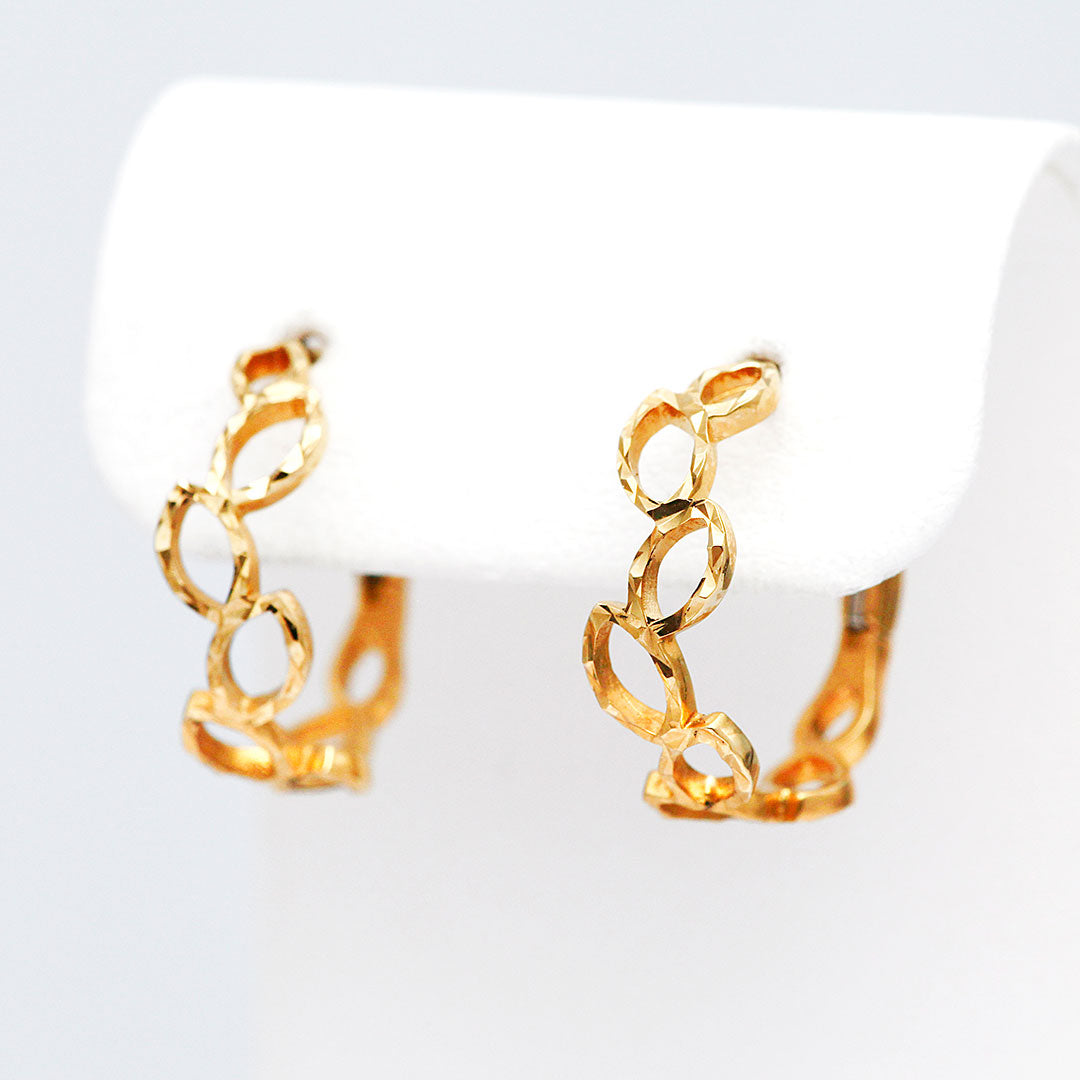 <tc>Yellow GOld Earrings ｜ EP03396</tc>