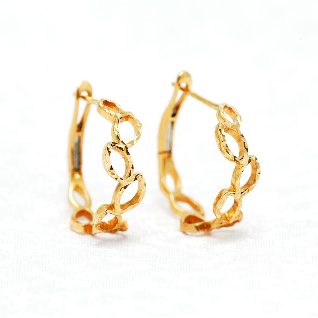 <tc>Yellow GOld Earrings ｜ EP03396</tc>