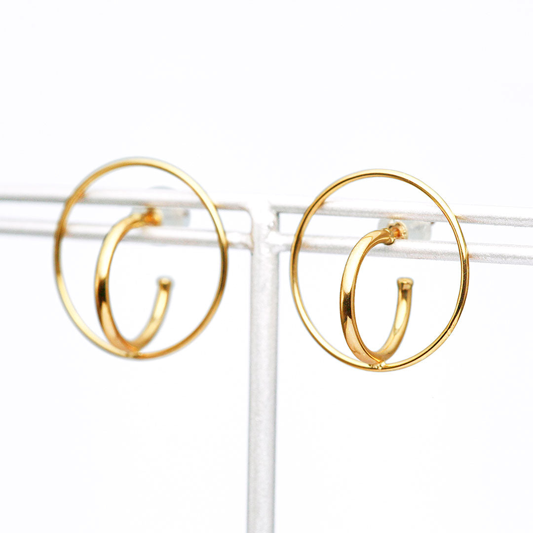 Yellow gold earrings ｜ EP03456