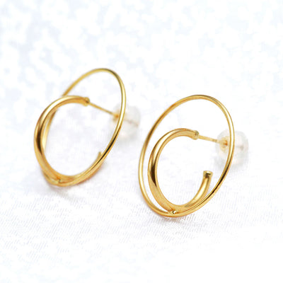 Yellow gold earrings ｜ EP03456