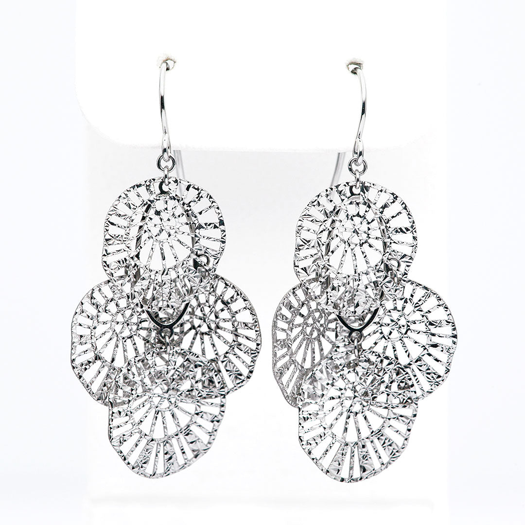 White gold earrings ｜ EP03459