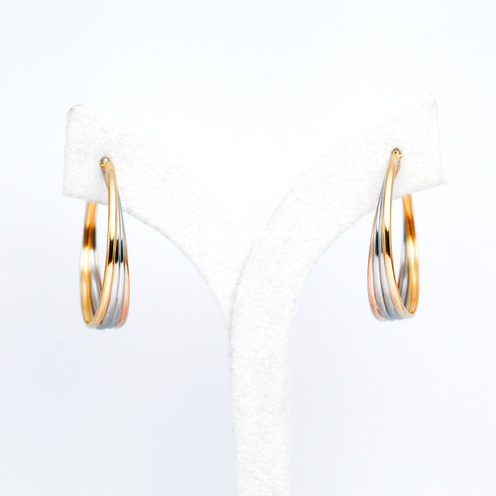 イエローゴールド×ピンクゴールド×プラチナ ピアス ｜ EP03492