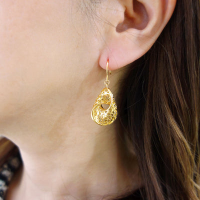 <tc>Yellow Gold Earrings ｜ EP03504</tc>