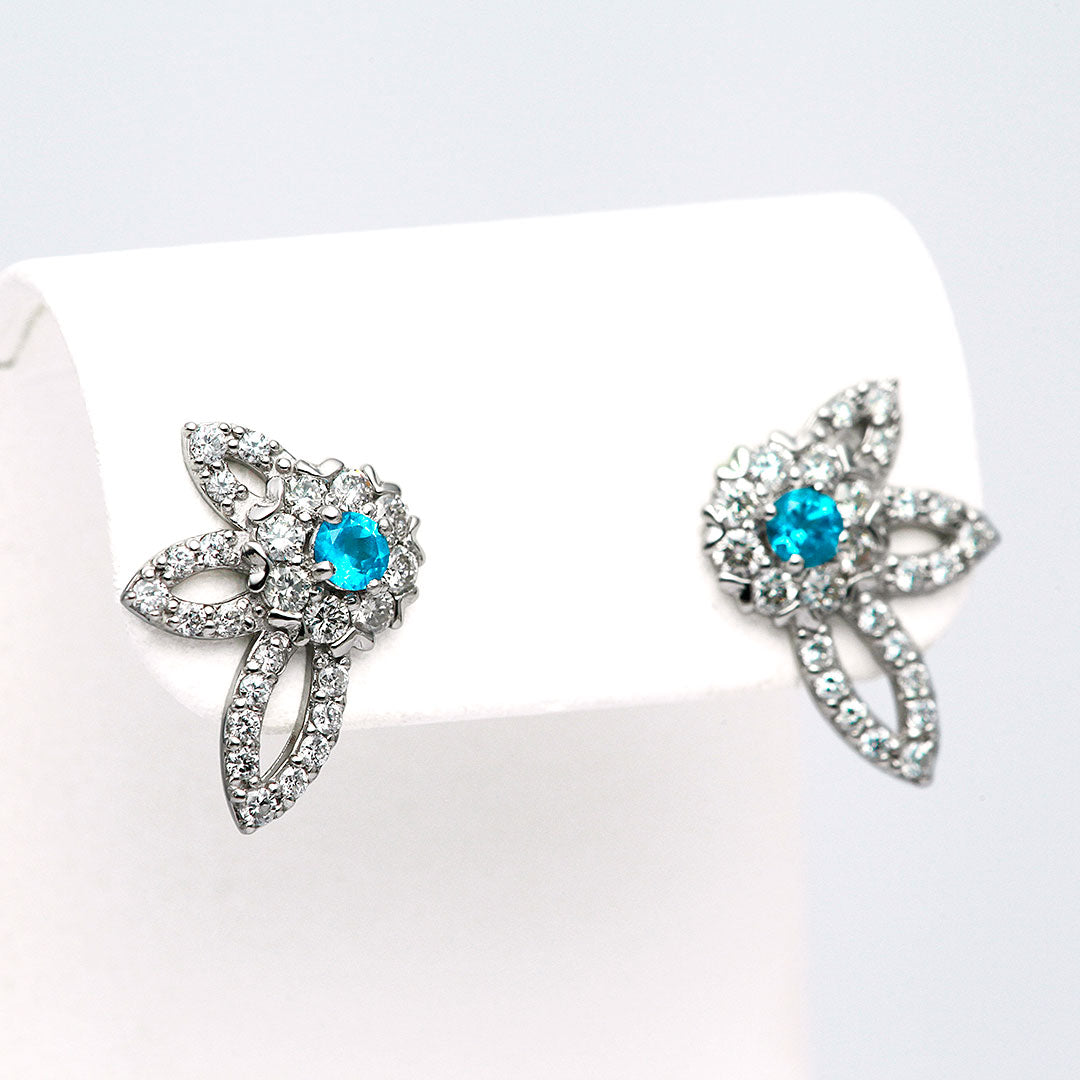 【秋色】カラーアシンメトリーアパタイト☆天然石ピアス 秋色】カラーアシンメトリーアパタイト☆天然石ピアス