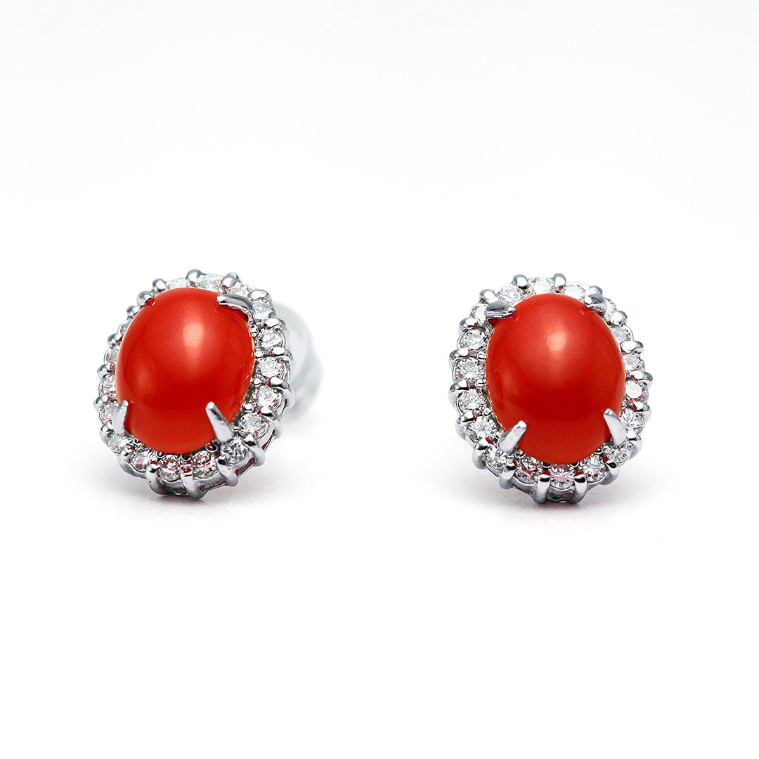 Coral earrings ｜ EP03622