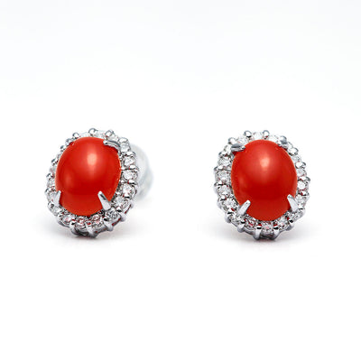 Coral earrings ｜ EP03622