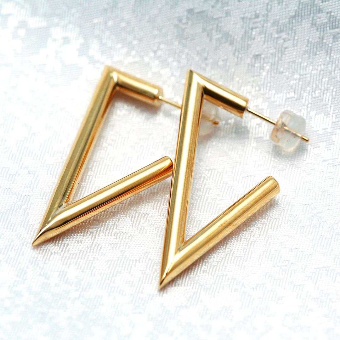 Yellow gold earrings ｜ EP03639