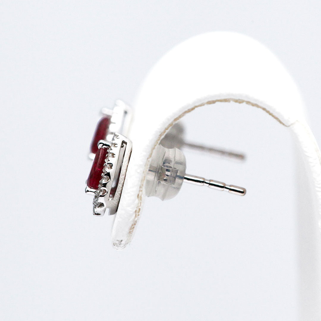 ルビー ピアス ｜ EP03648
