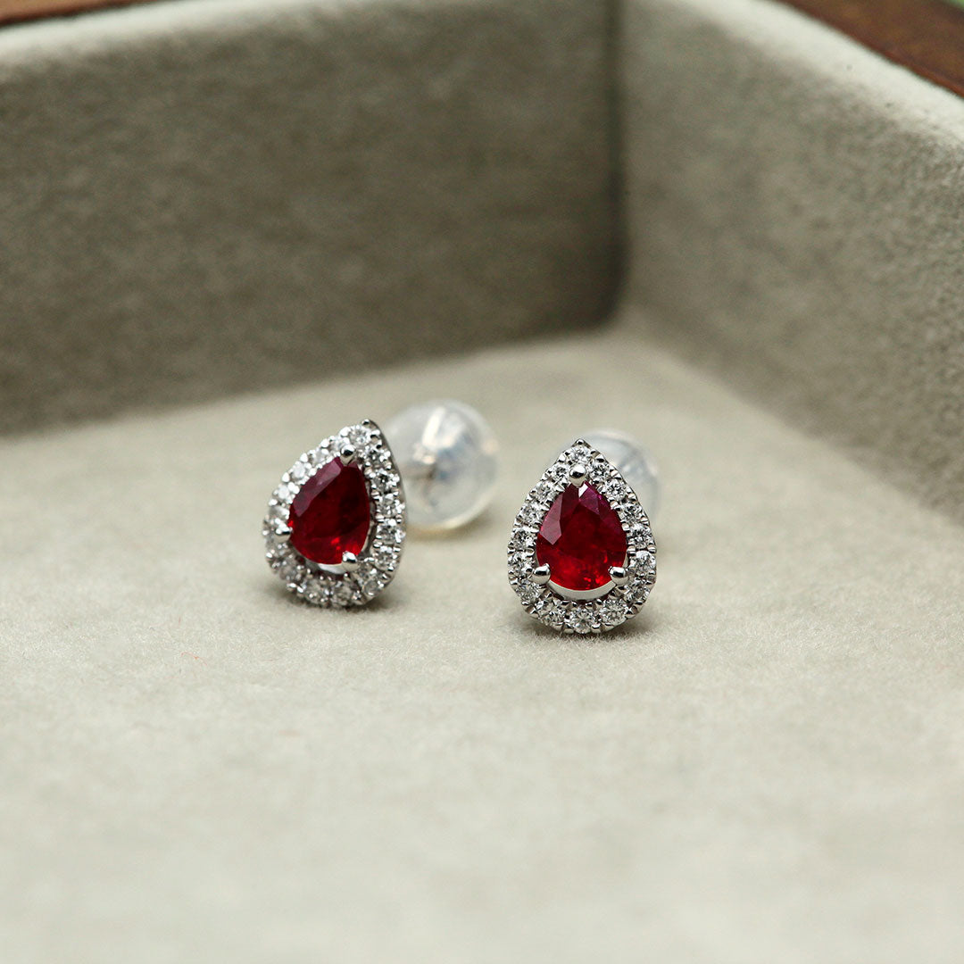 ルビー ピアス ｜ EP03648