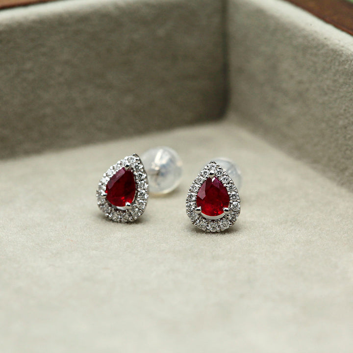 ルビー ピアス ｜ EP03648