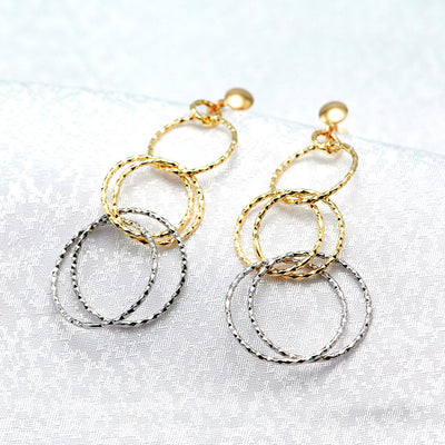 Yellow gold x white gold earrings | EP03651