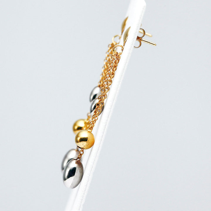 イエローゴールド×ホワイトゴールド ピアス ｜ EP03654