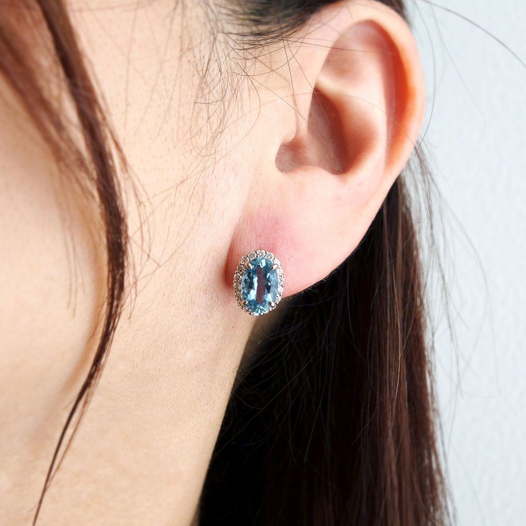 アクアマリン ピアス ｜ EP03740