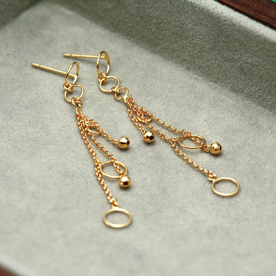 イエローゴールド ピアス ｜ EP03752