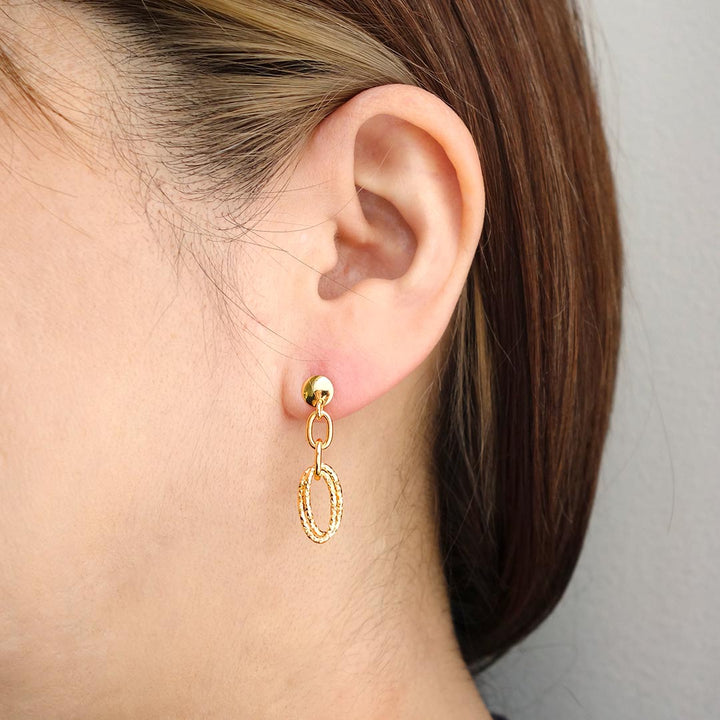<tc>Yellow gold earrings ｜ EP03766</tc>