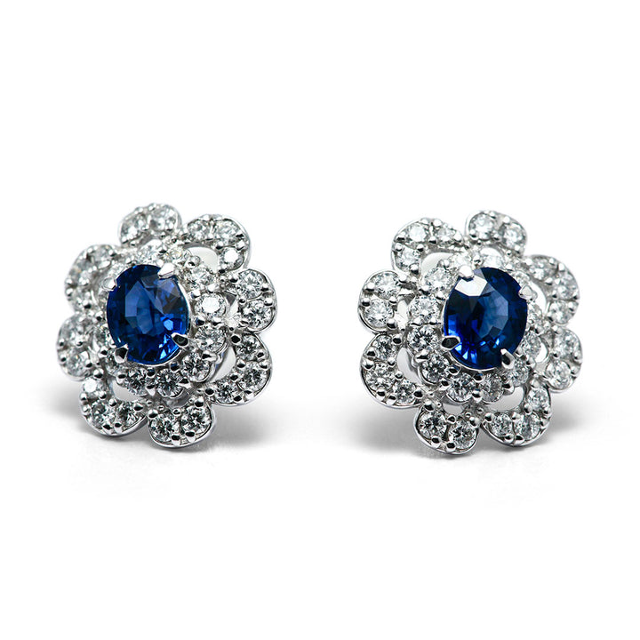【saphirine】サフィリーンのピアス graceline Montana sapphire pierced earrings / モンタナ