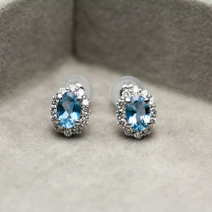 <tc>Aquamarine Earrings ｜ EP03843</tc>
