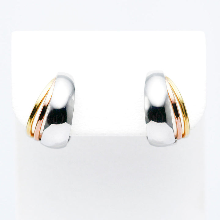 イエローゴールド×ホワイトゴールド×ピンクゴールド イヤリング ｜ EX04365