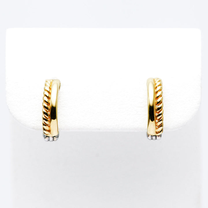 イエローゴールド×ホワイトゴールド ピアリング ｜ EX04398