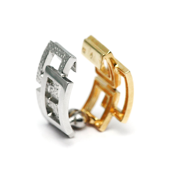 <tc>Platinum x Yellow Gold Earrings ｜ EX04401</tc>