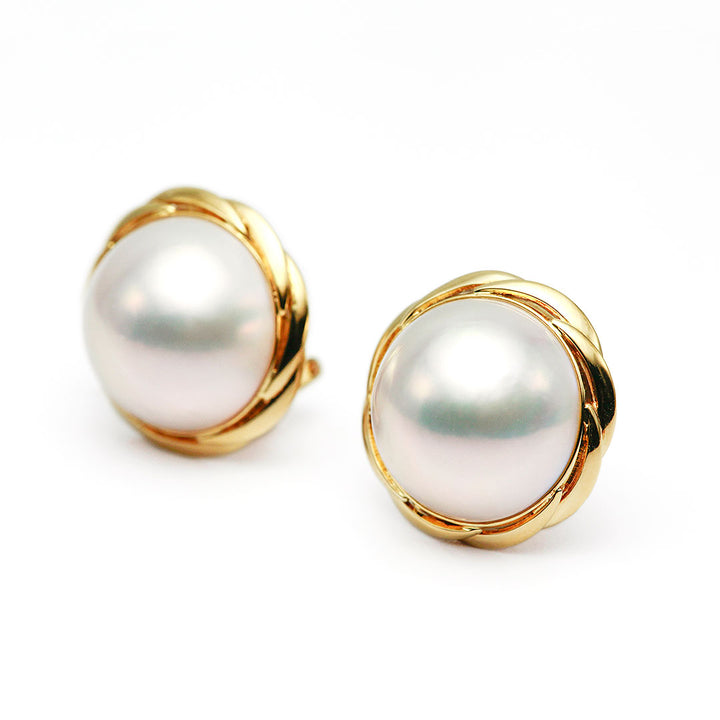 <tc>Mabe Pearl Earrings | EX04405</tc>