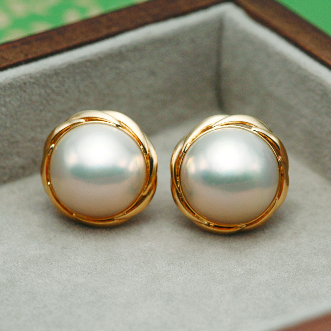 <tc>Mabe Pearl Earrings | EX04405</tc>