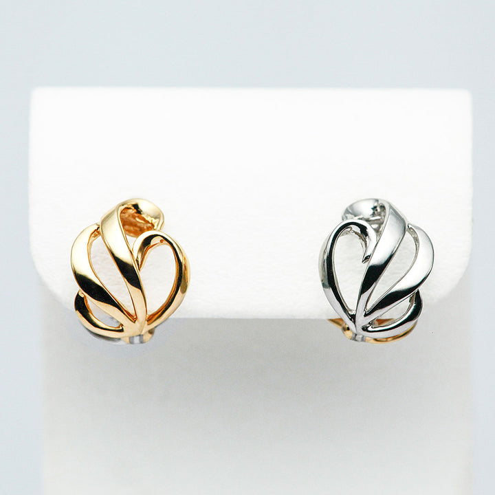 <tc>Platinum x Yellow Gold Earrings ｜ EX04406</tc>