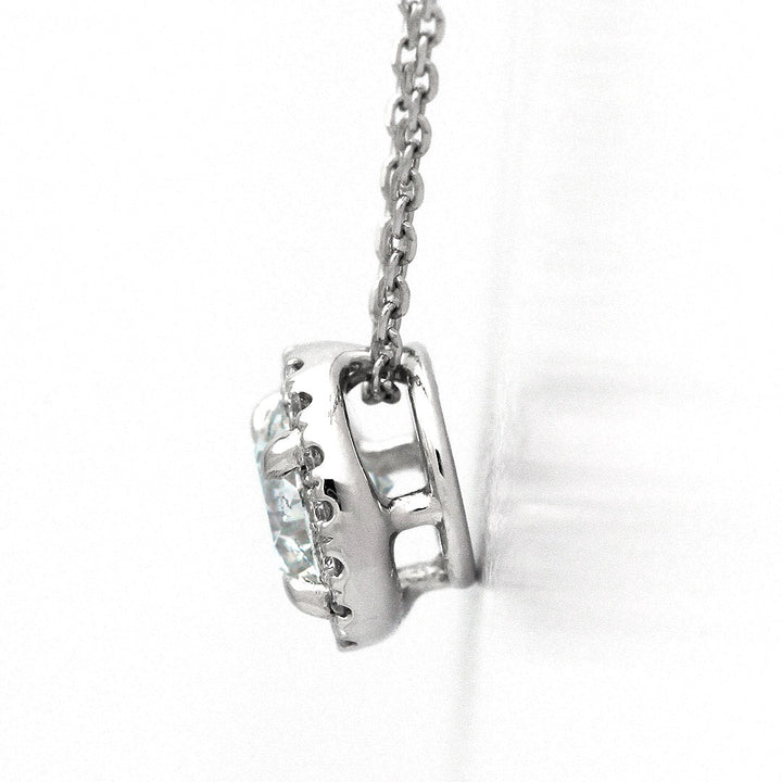 Diamond Halo Design Necklace | PD03744 (0.215ct/E/SI1/VG)