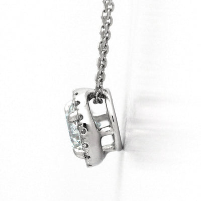 <tc>Diamond Halo Design Necklace ｜ PD03575 (0.224ct/F/SI1/Good)</tc>