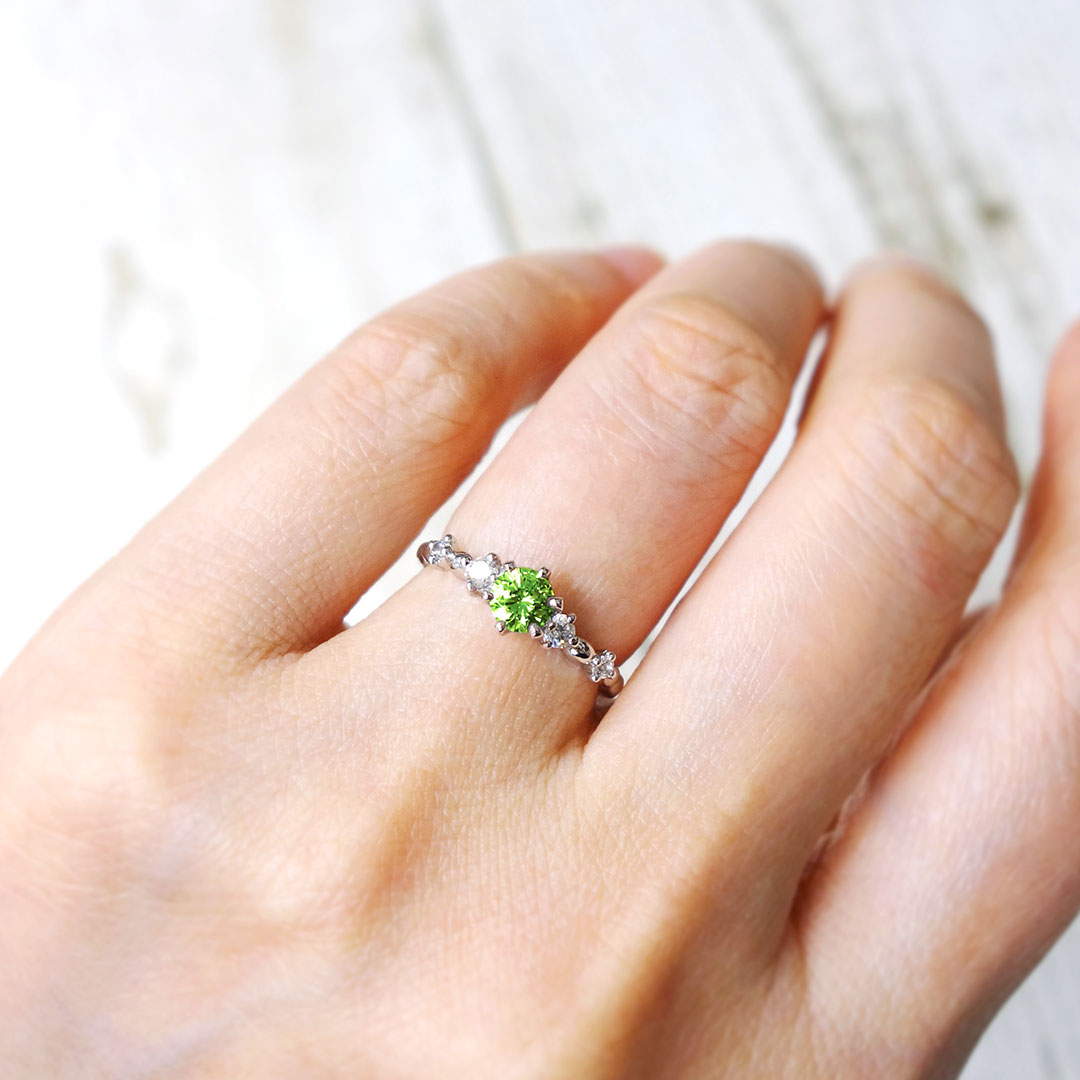 Engagement ring peridot ｜ HD01791PE