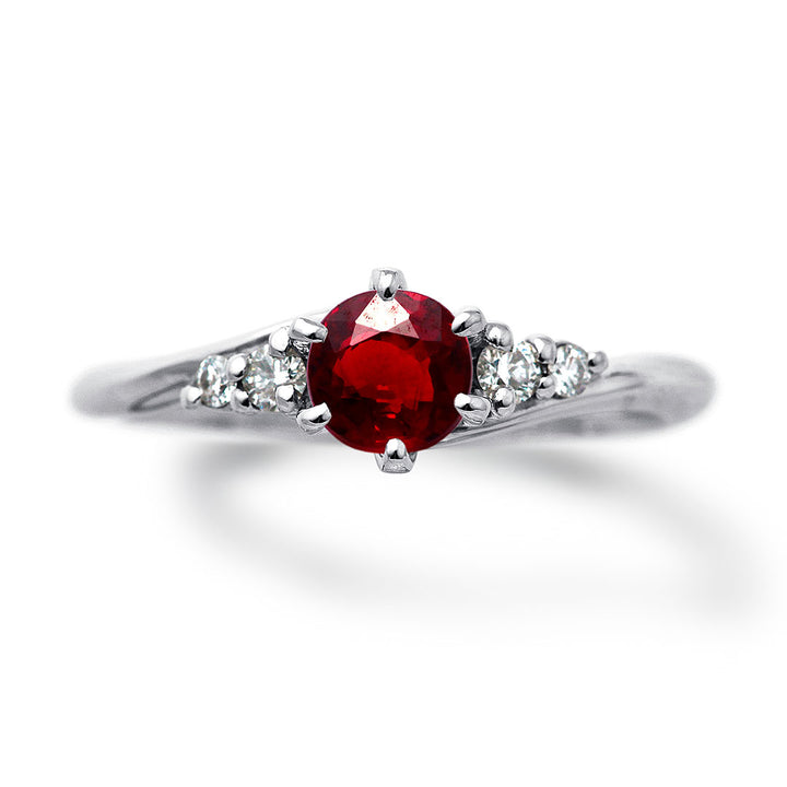 Engagement ring garnet ｜ HD02215GA