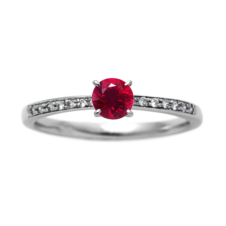 Engagement ring (ruby) (unheated)&Pigeon Blood) | HD02411RU