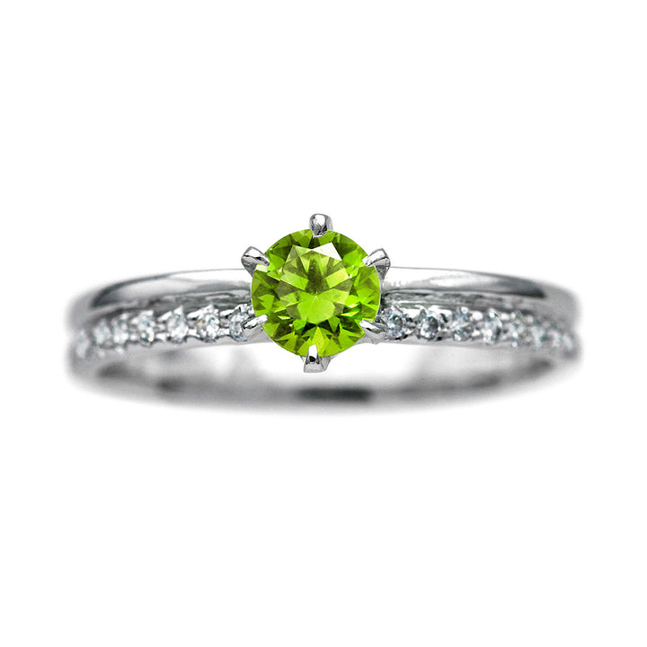 Engagement ring peridot | HD02486PE