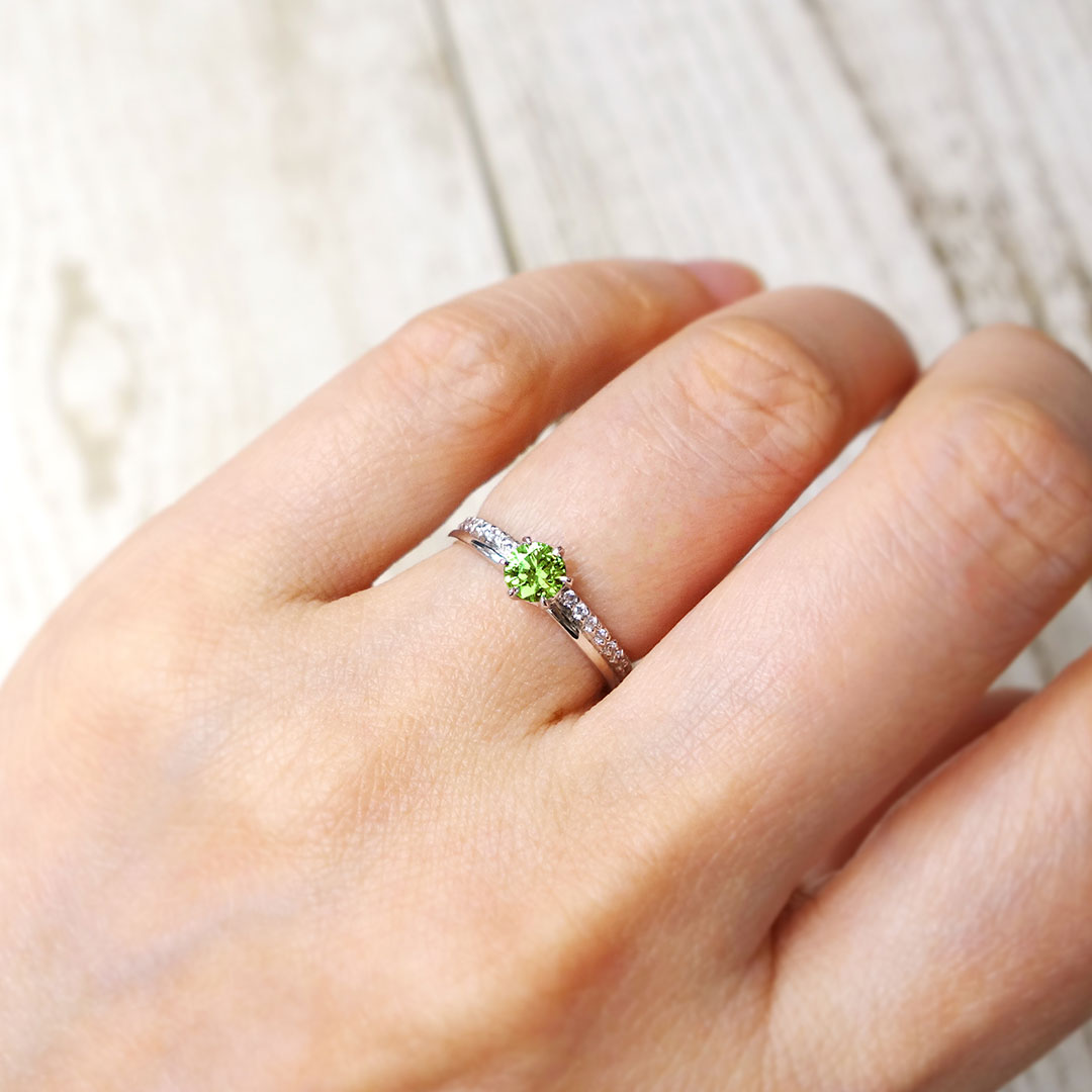 Engagement ring peridot | HD02486PE