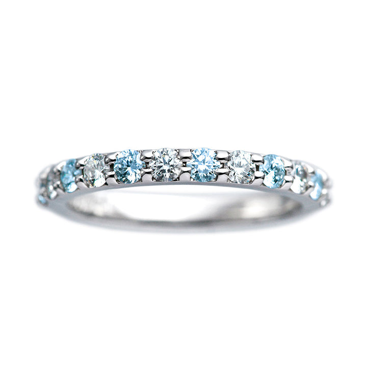 Half eternity ring (blue diamond) ｜ HD02855-IB6
