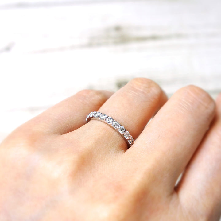 Diamond half eternity ring | RD03251
